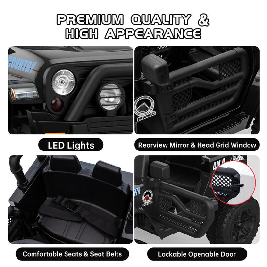 12V Battery-Powered Ride-On Electric Truck Car with Remote Control