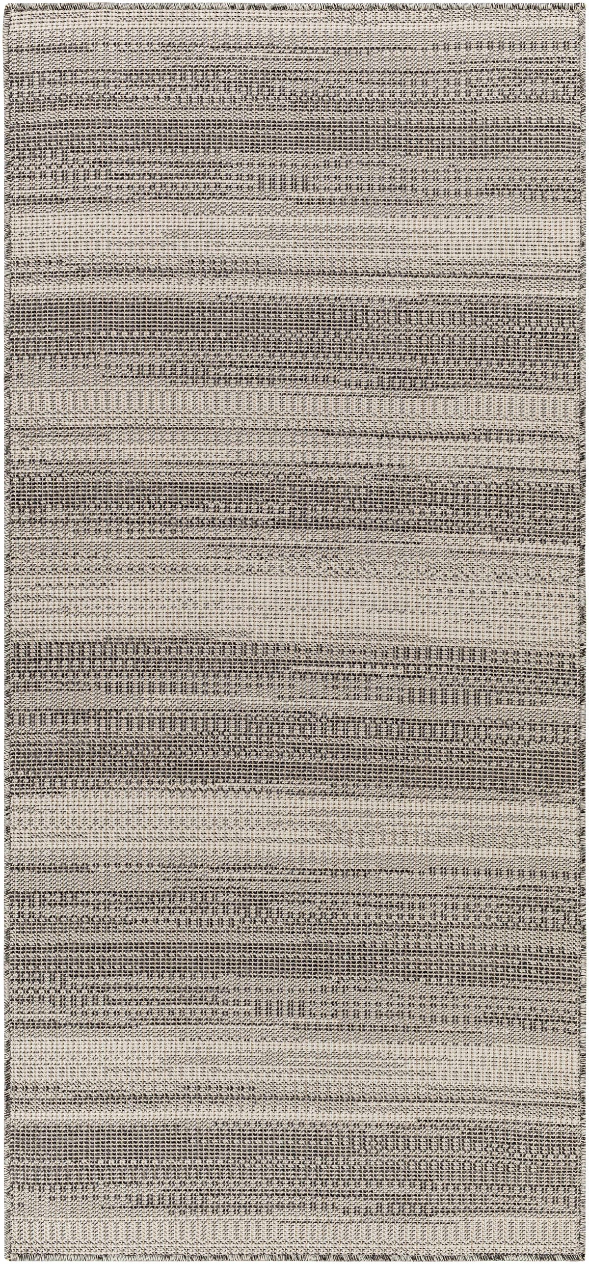 Kris Black Outdoor Area Rug - Clearance