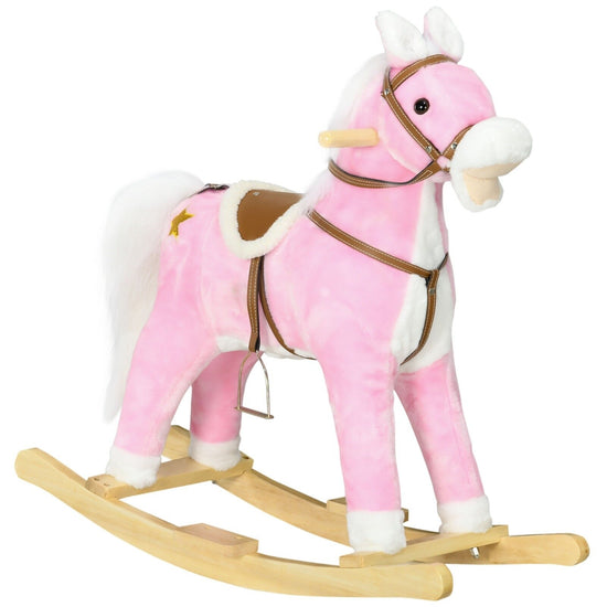 Toddler Rocking Horse with Saddle and Sound Features