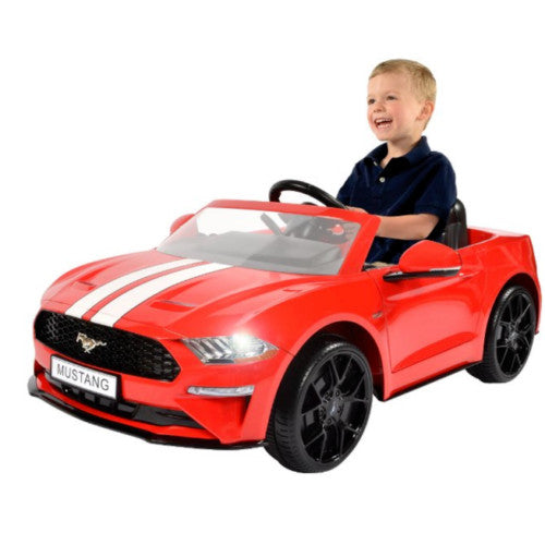 6V Ford Mustang Powered Red Ride-On Vehicle