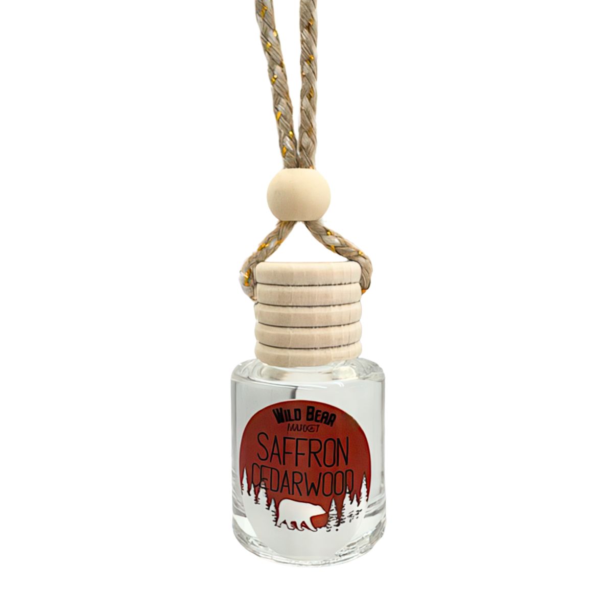 Saffron Cedarwood Car Freshener