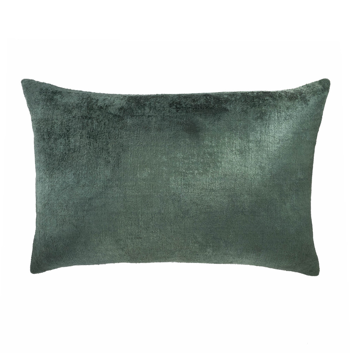 Sage Green Silk Velvet Ikat Pillow Cover, 16 x 24