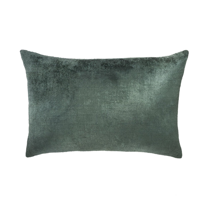 Sage Green Silk Velvet Ikat Pillow Cover, 16 x 24