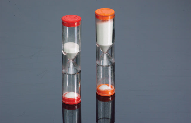 One-Minute Sand Timer with Black Caps
