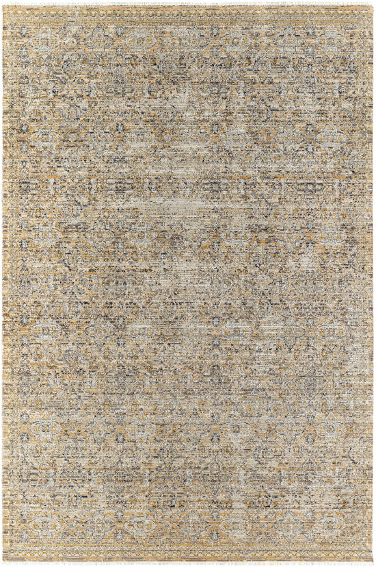 Margaret Beige & Blue Washable Outdoor Rug - Becki Owens x Livabliss - Clearance