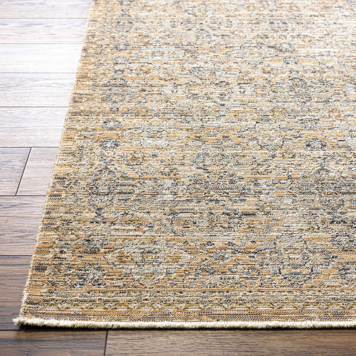 Margaret Beige & Blue Washable Outdoor Rug - Becki Owens x Livabliss - Clearance