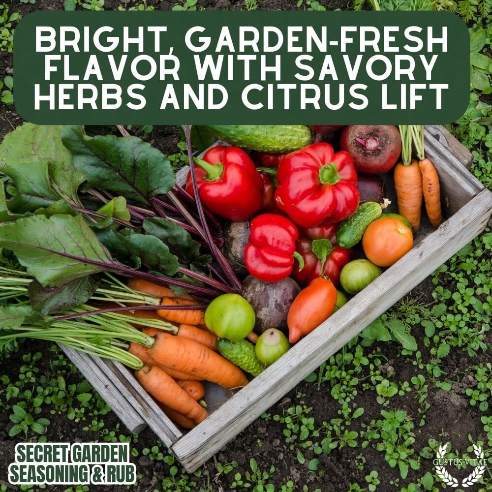 Secret Garden Seasoning & Rub | Gustus Vitae
