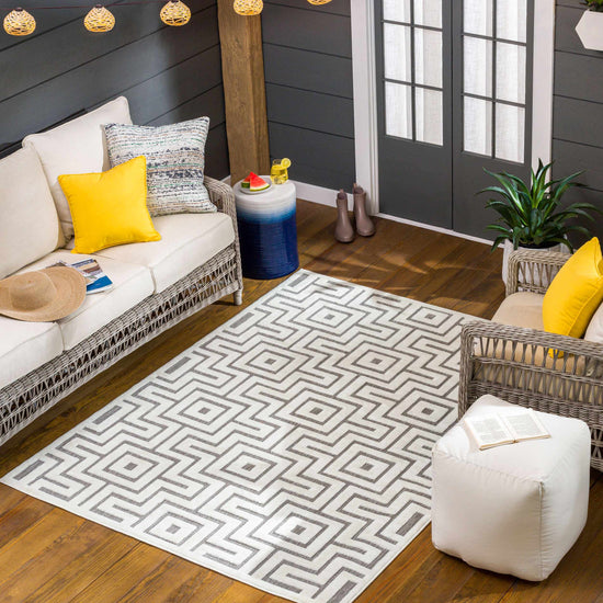 Zevi Beige Outdoor Rug - Clearance