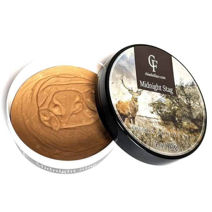 Silk Tallow Shave Soap - Midnight Stag