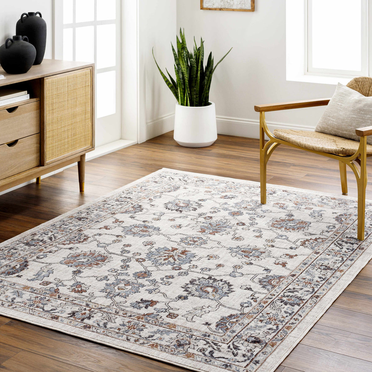 Ardin Cream Outdoor Area Rug - Clearance