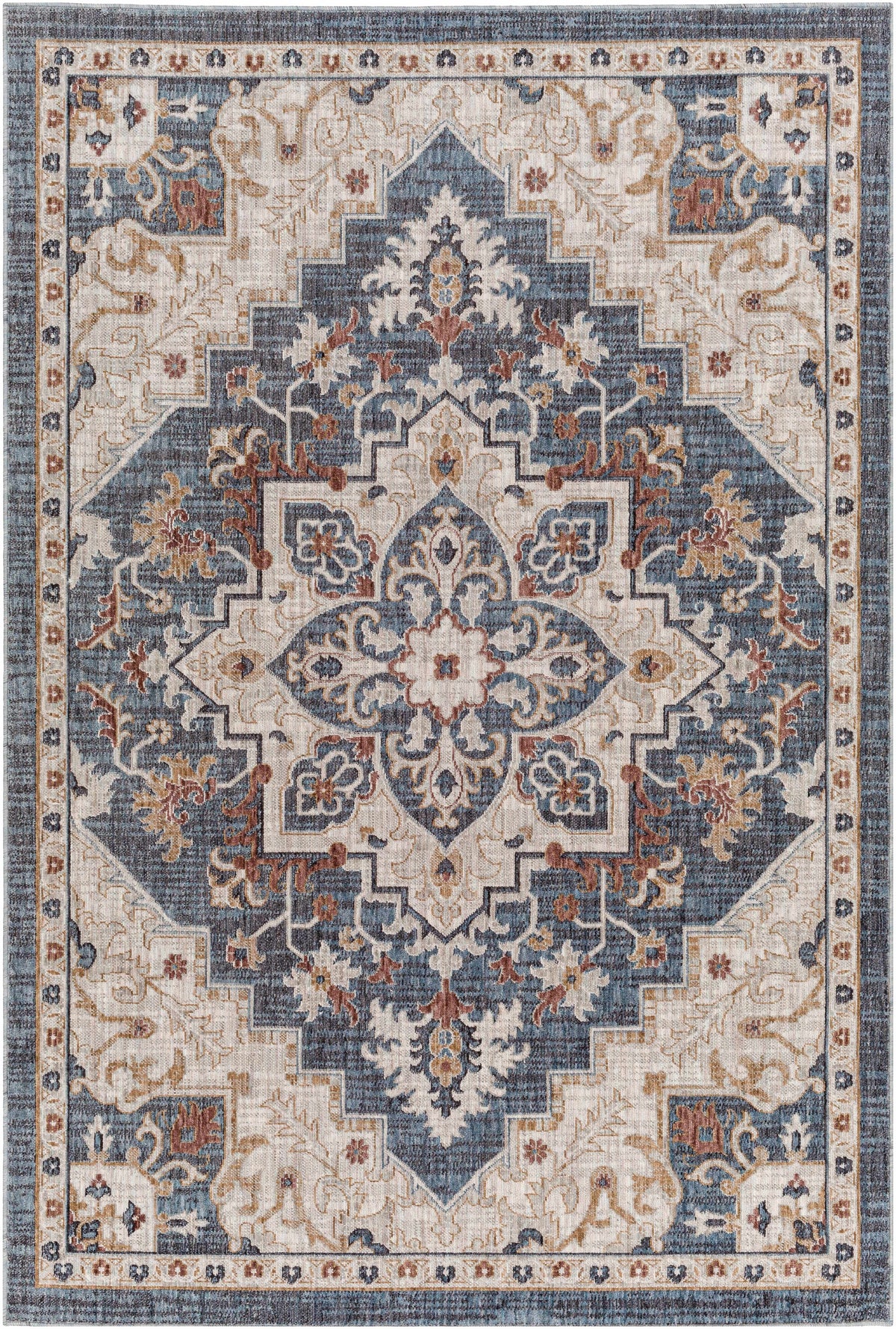 Lewa Blue Outdoor Area Rug - Clearance