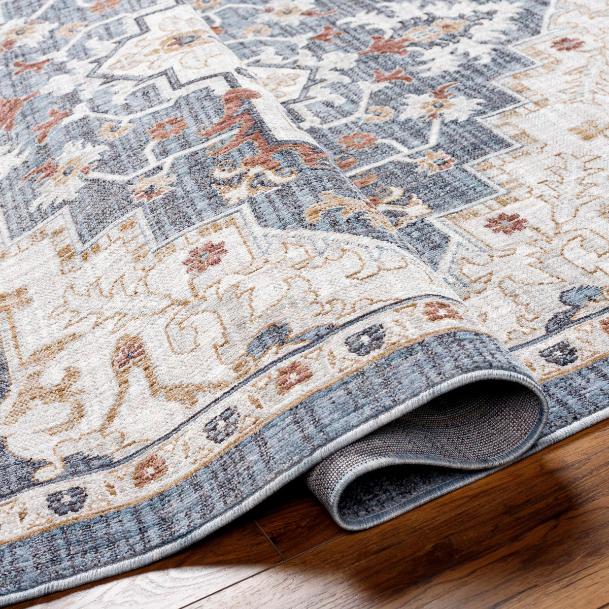 Lewa Blue Outdoor Area Rug - Clearance
