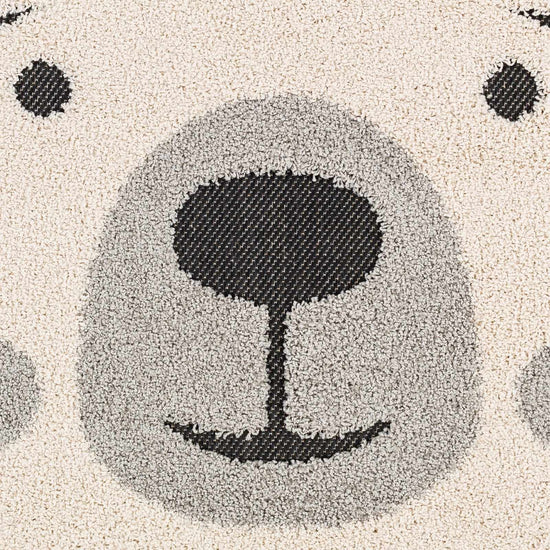 Kids Bear Animal Print Nursery Outdoor Area Rug - Clearance