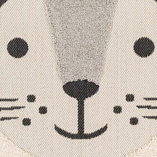 Kids Lion Animal Print Nursery Outdoor Area Rug - Clearance
