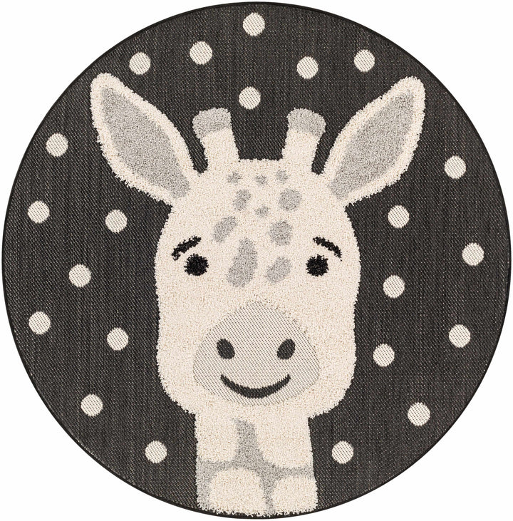 Kids Giraffe Animal Print Nursery Outdoor Area Rug - Clearance