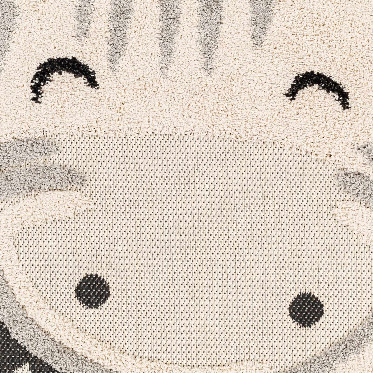 Kids Giraffe Bowtie Animal Print Nursery Outdoor Area Rug - Clearance