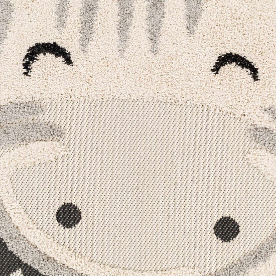 Kids Giraffe Bowtie Animal Print Nursery Outdoor Area Rug - Clearance