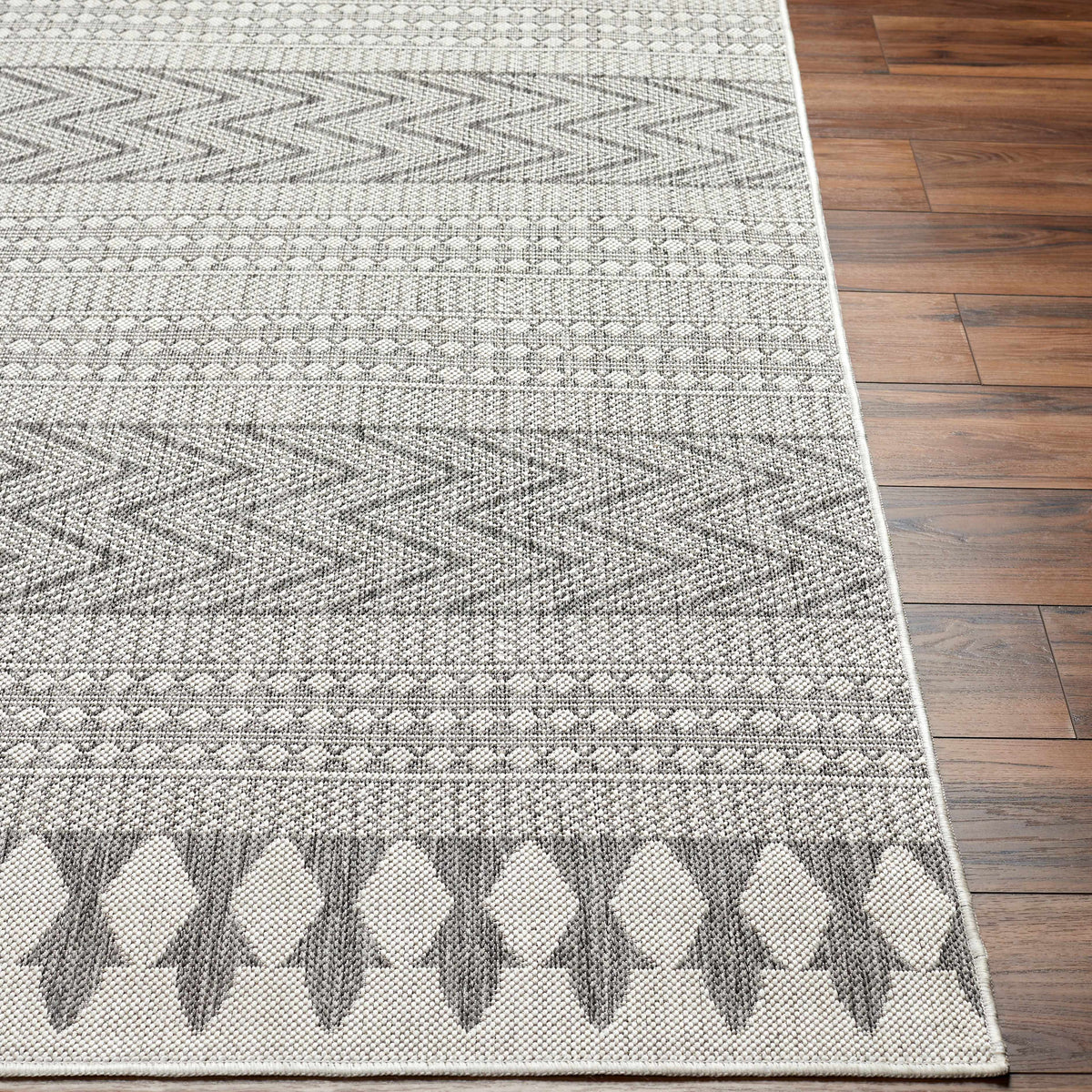 Asif Gray Outdoor Area Rug - Clearance