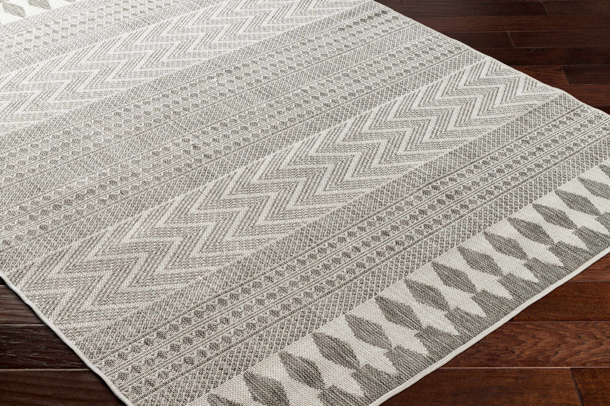 Asif Charcoal Outdoor Area Rug - Clearance