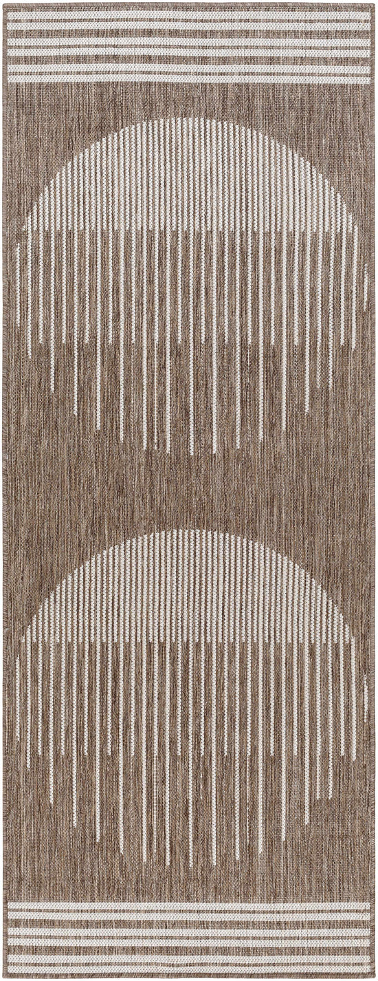 Aviya Brown Outdoor Area Rug - Clearance