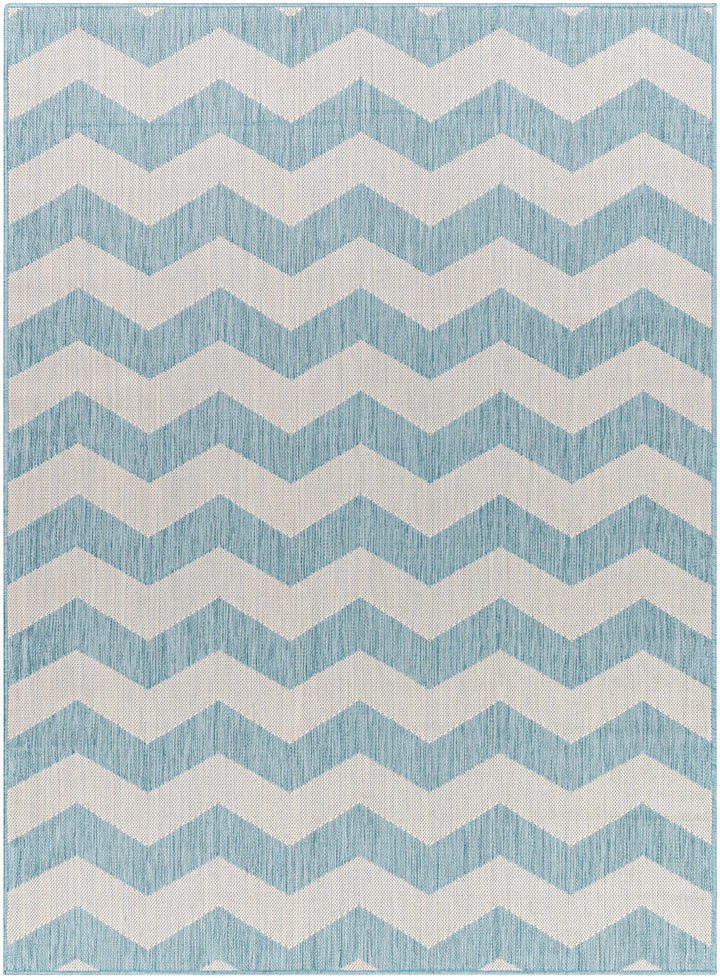 Cheri Thatch Light Blue Outdoor Carpet Area Rug - Clearance