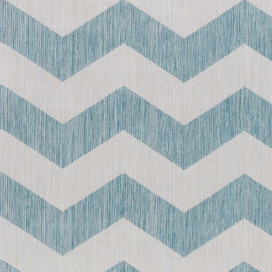 Cheri Thatch Light Blue Outdoor Carpet Area Rug - Clearance