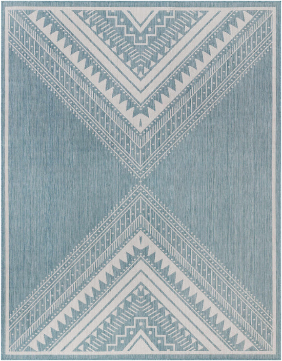 Deana Blue Outdoor Area Rug - Clearance