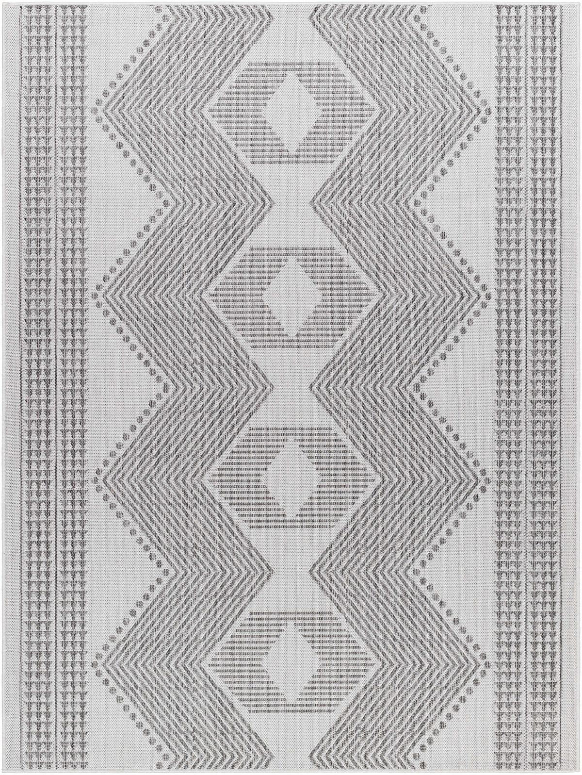Evana Gray Outdoor Area Rug - Clearance