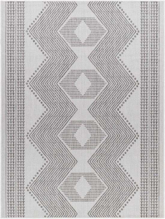 Evana Gray Outdoor Area Rug - Clearance