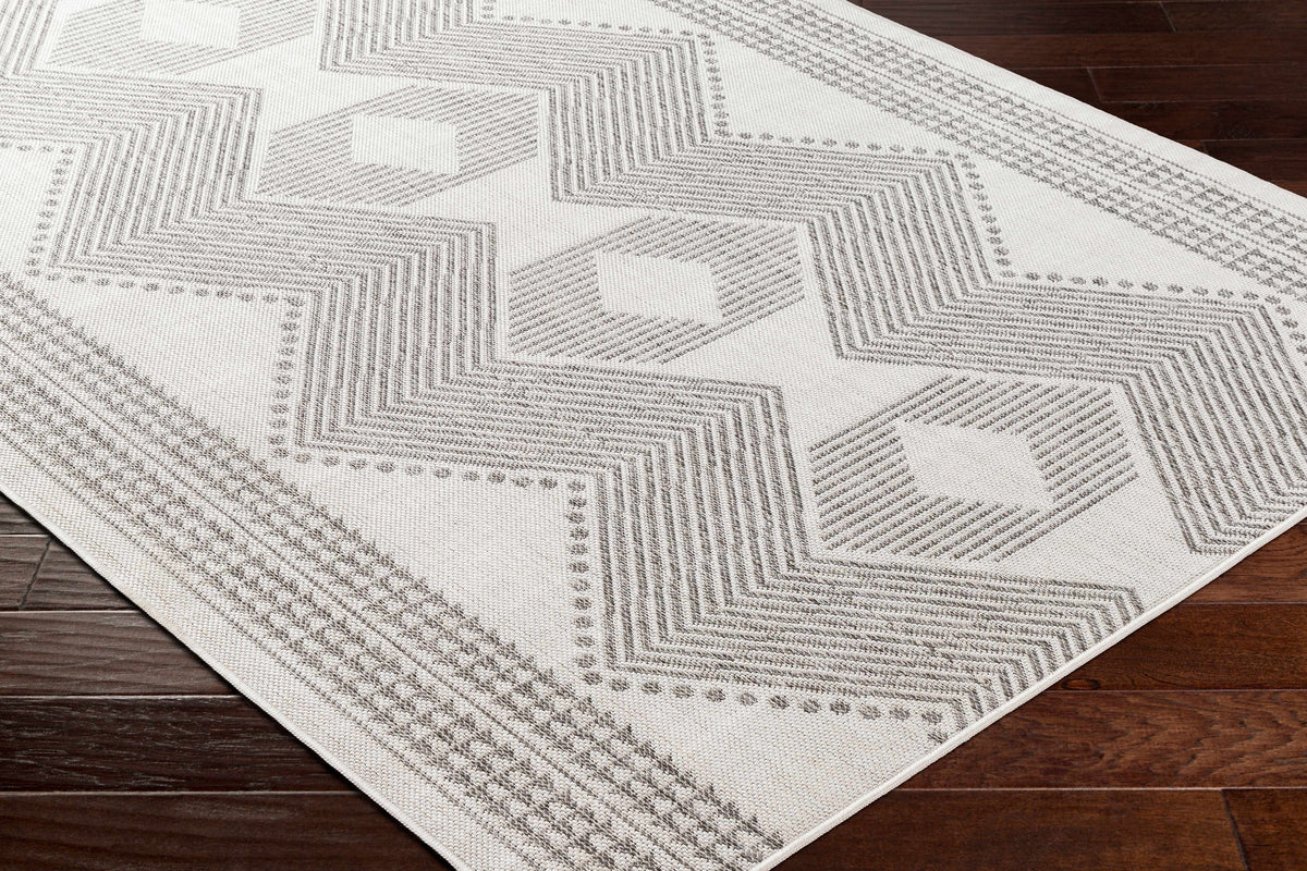 Evana Gray Outdoor Area Rug - Clearance