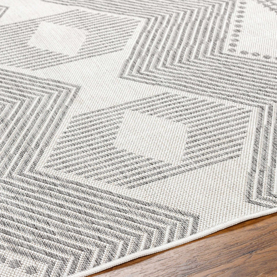 Evana Gray Outdoor Area Rug - Clearance