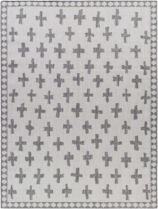 Kyna Gray Outdoor Area Rug - Clearance