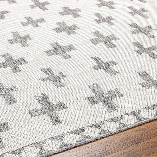 Kyna Gray Outdoor Area Rug - Clearance