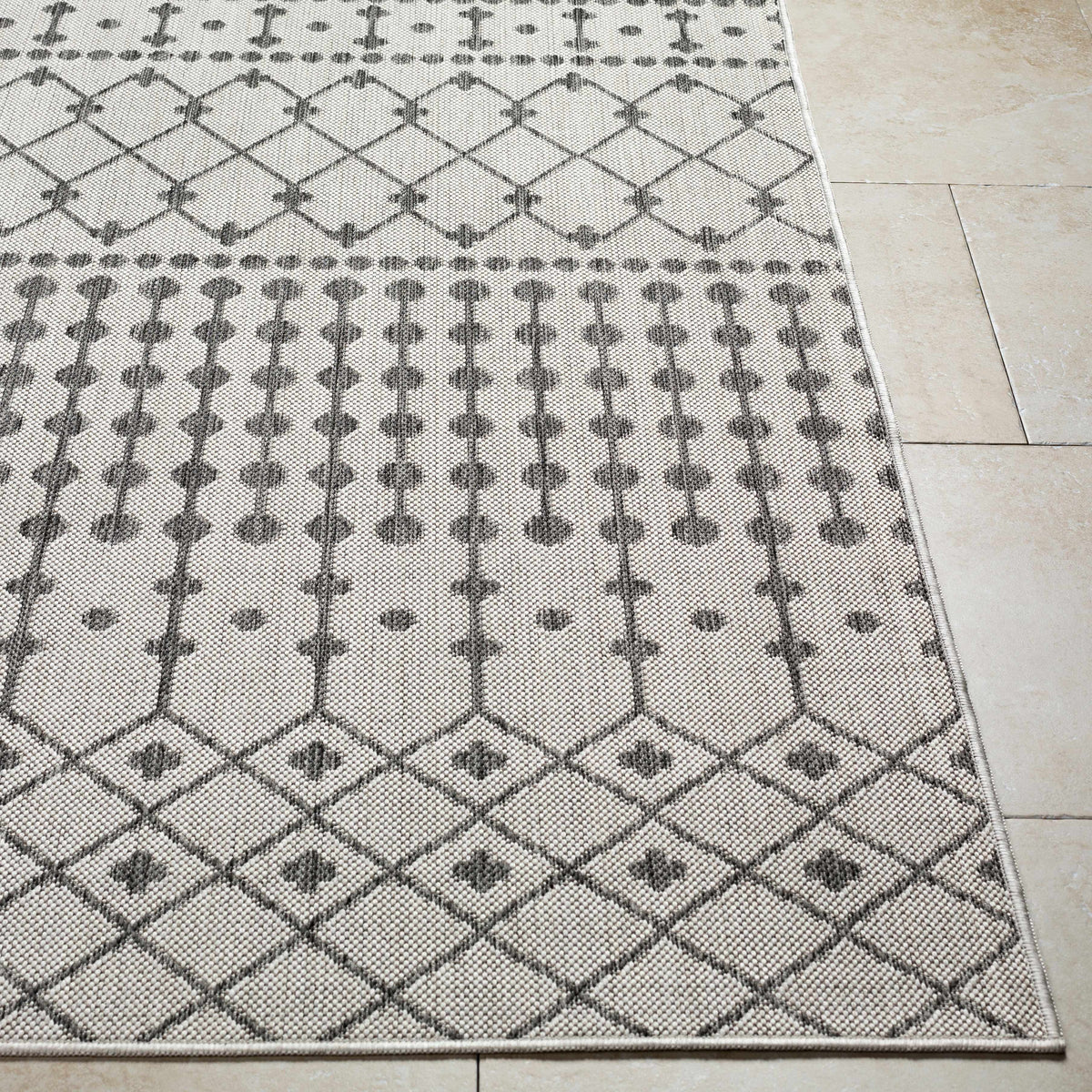 Lali Light Gray Outdoor Area Rug - Clearance