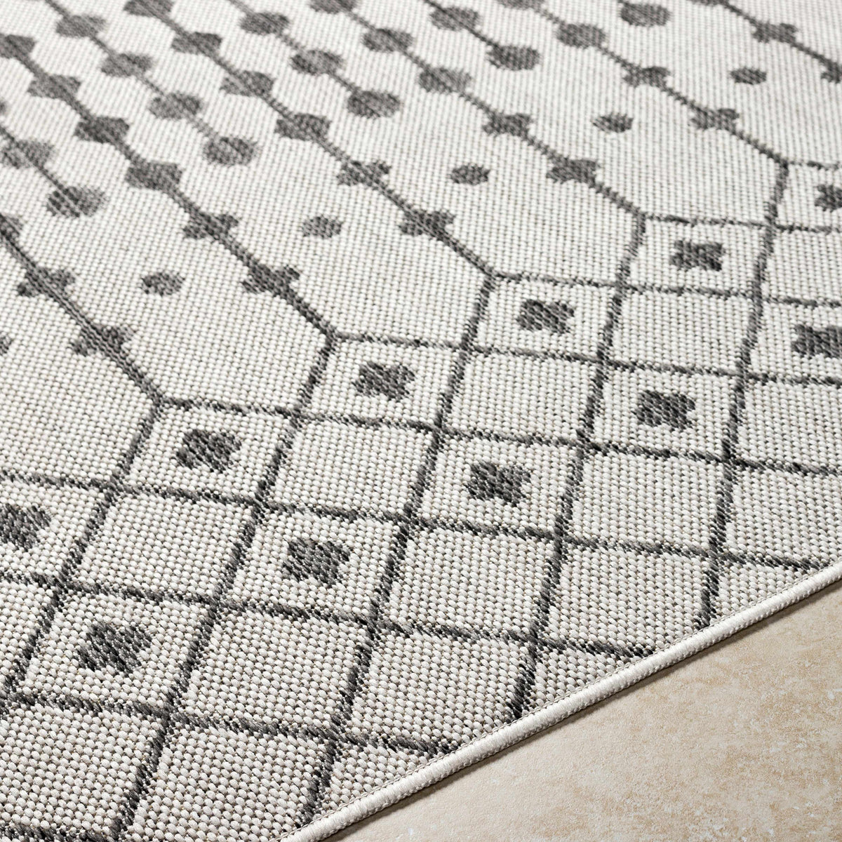 Lali Light Gray Outdoor Area Rug - Clearance