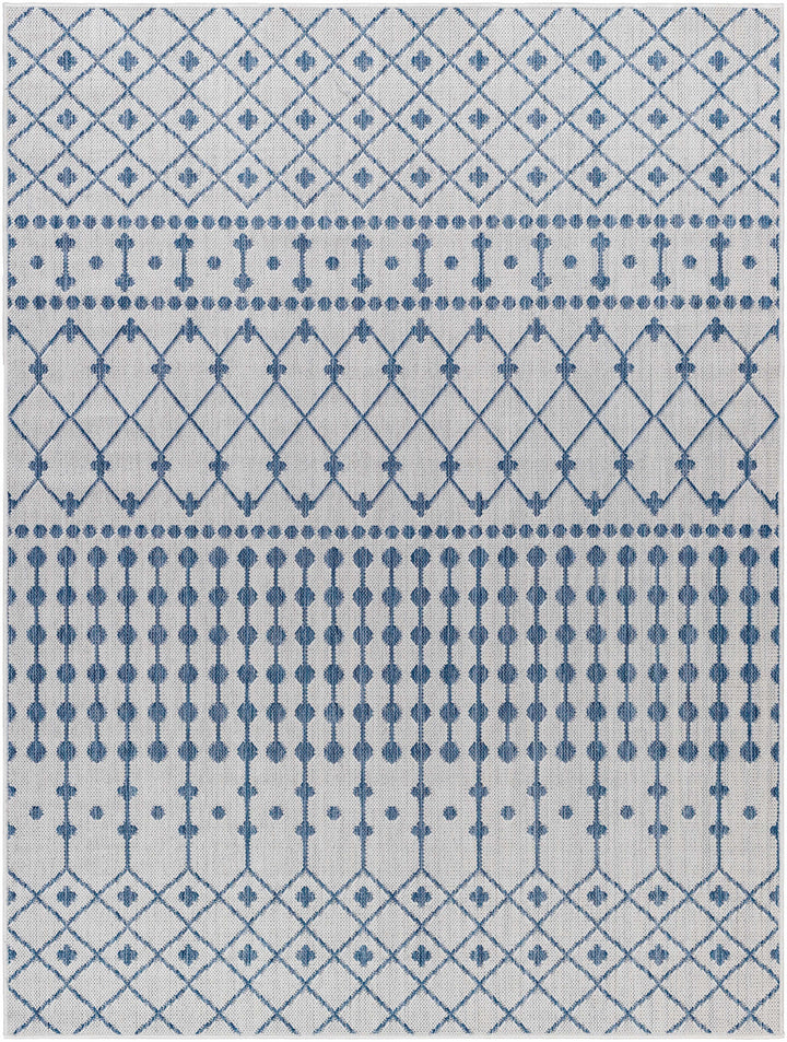 Lali Blue & Gray Outdoor Area Rug - Clearance