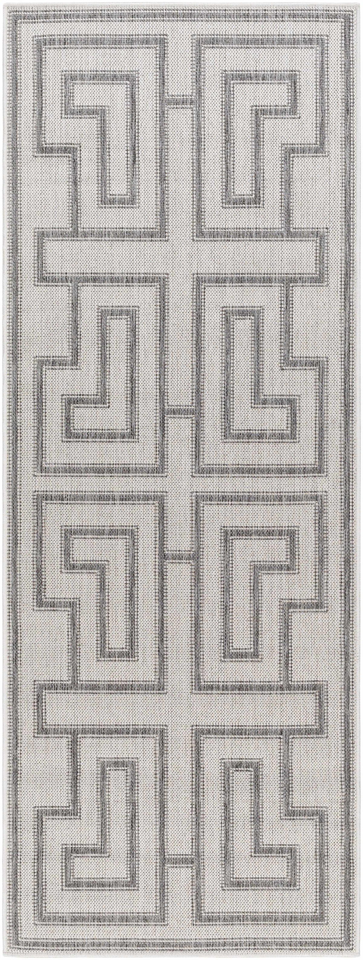 Taro Light Gray Outdoor Area Rug - Clearance