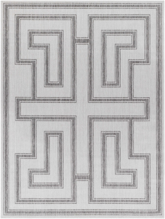 Taro Light Gray Outdoor Area Rug - Clearance