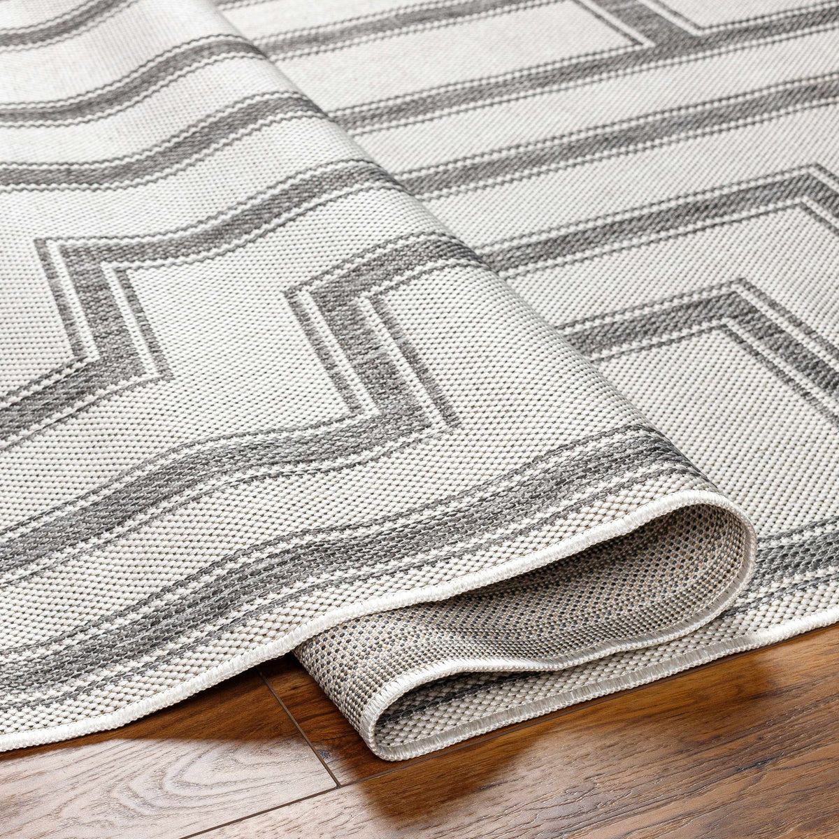 Taro Light Gray Outdoor Area Rug - Clearance