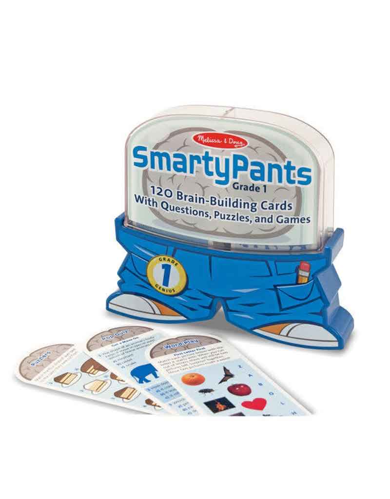 Smarty Pants- Melissa & Doug-120 Brain Building Cards with Questions Puzzles and Games