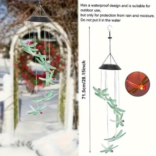 Solar Dragonfly Wind Chimes Lights