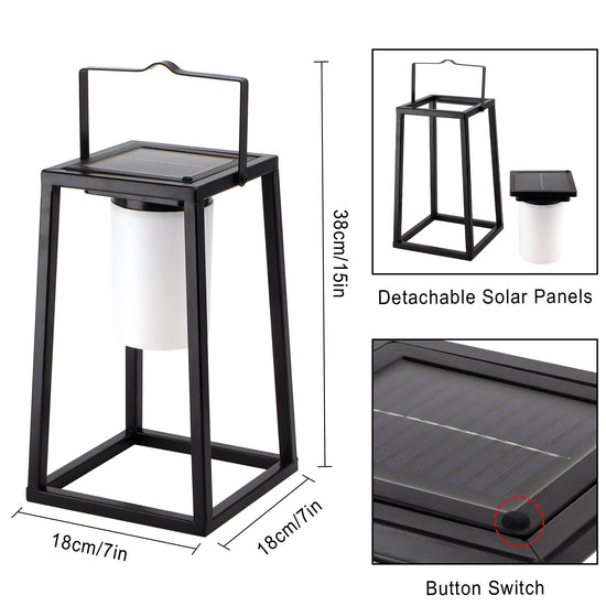Outdoor Solar Lantern Portable Brightness Solar Lamp IP44 Waterproof