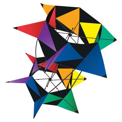 33.5 inch 3-D Spinbox kite