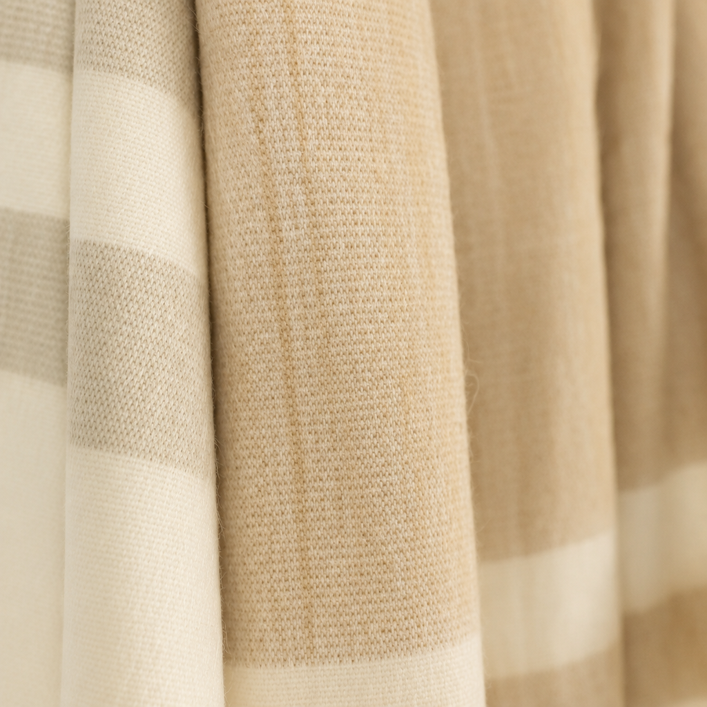 Handwoven Alpaca Throw Blanket | Tobacco & Wheat | Kallpa Collection