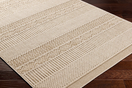 Corom Beige Outdoor Area Rug - Clearance
