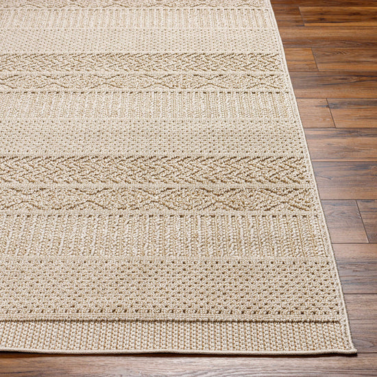 Corom Beige Outdoor Area Rug - Clearance
