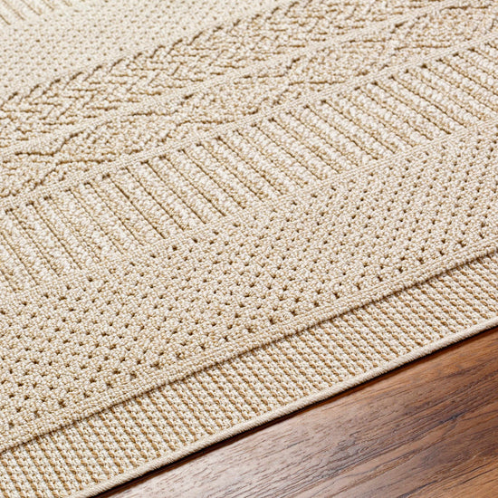 Corom Beige Outdoor Area Rug - Clearance