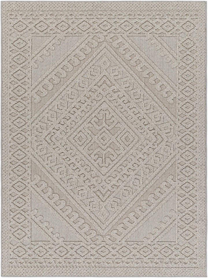 Hibah Natural Gray Outdoor Area Rug - Clearance