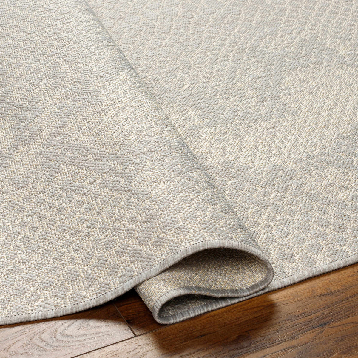 Estee Cream Snake-Patterned Outdoor Area Rug - Clearance