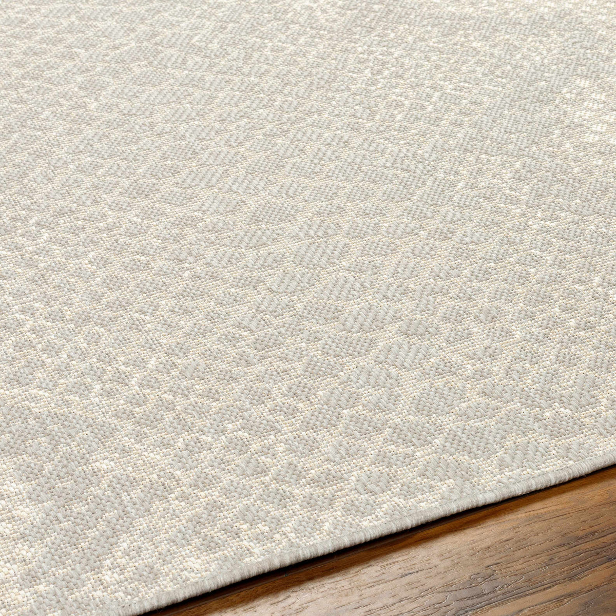 Estee Cream Snake-Patterned Outdoor Area Rug - Clearance